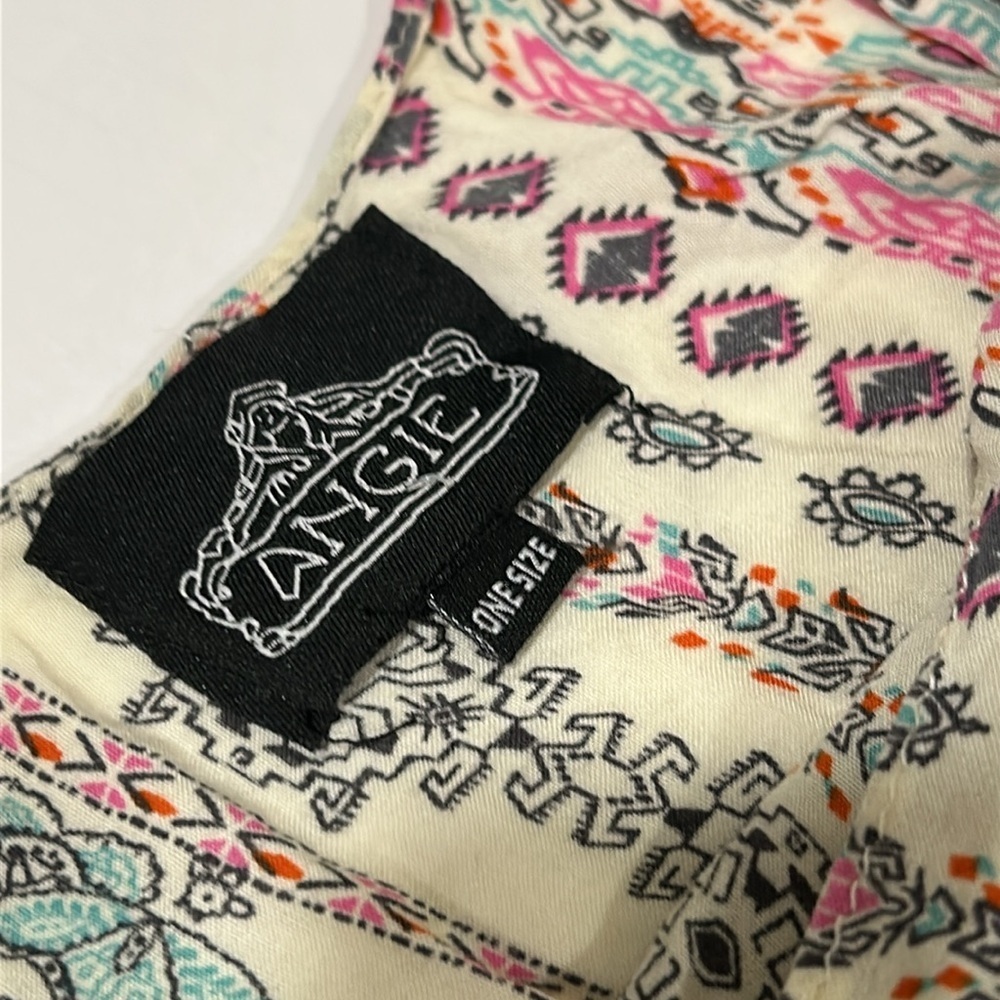 Angie Multicolor Geometric Print Top - Picture 4 of 6
